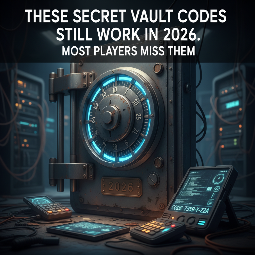 Professional blog header image for article titled: These Secret Vault Codes Still Work in 2026. Most Players Miss Them. High quality, relevant imagery, clean composition.