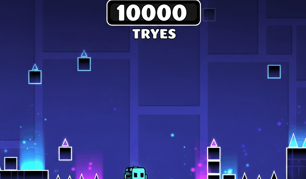 Geometry Dash staying motivated after thousands of attempts