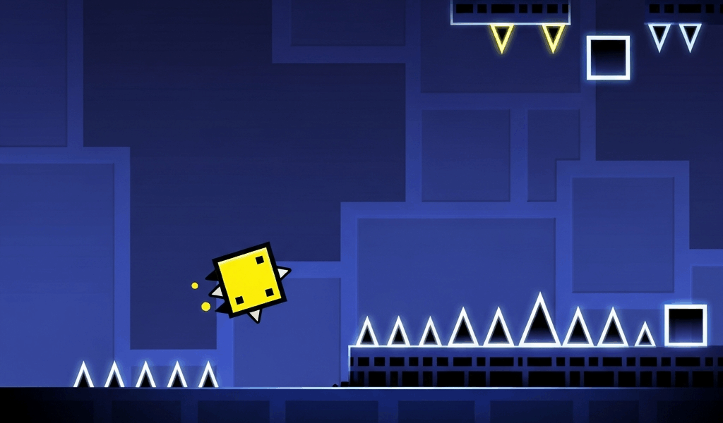 Geometry Dash first level Stereo Madness guide