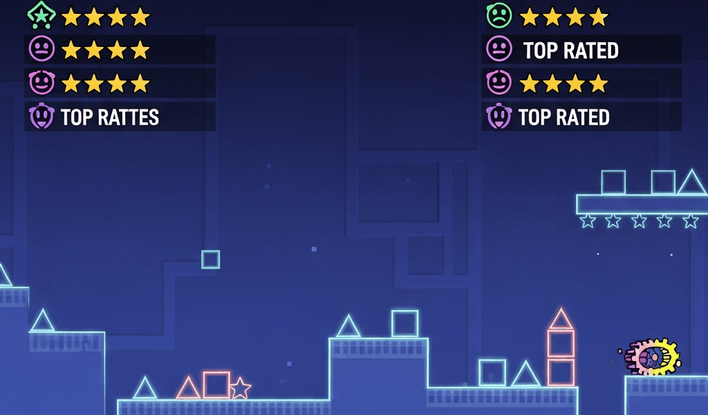 Geometry Dash highest rated levels