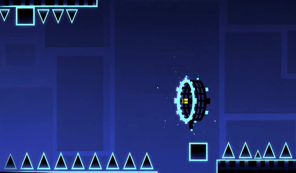 Geometry Dash robot mode timing trick