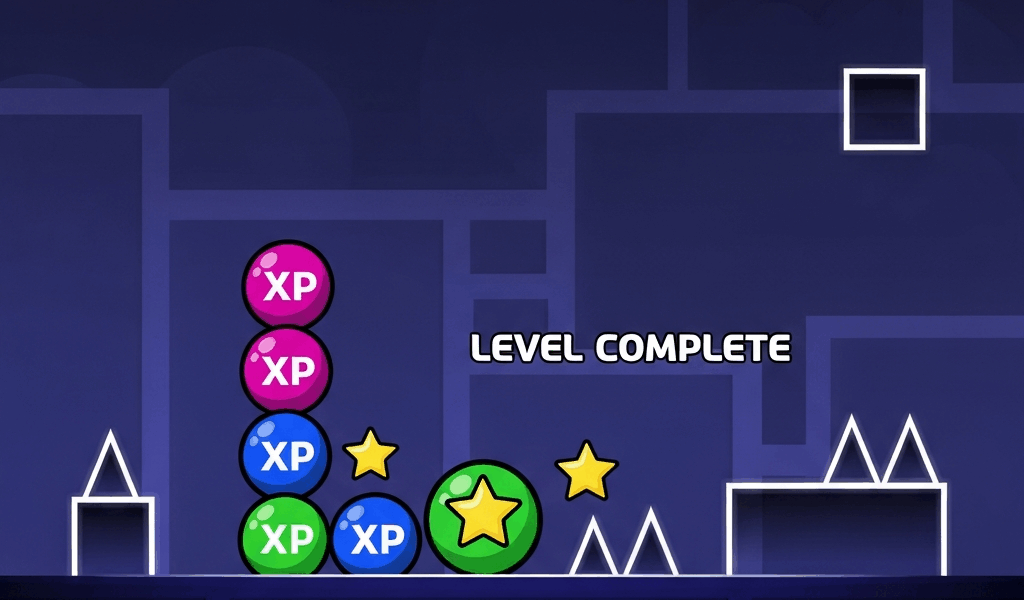 Geometry Dash XP farming strategy