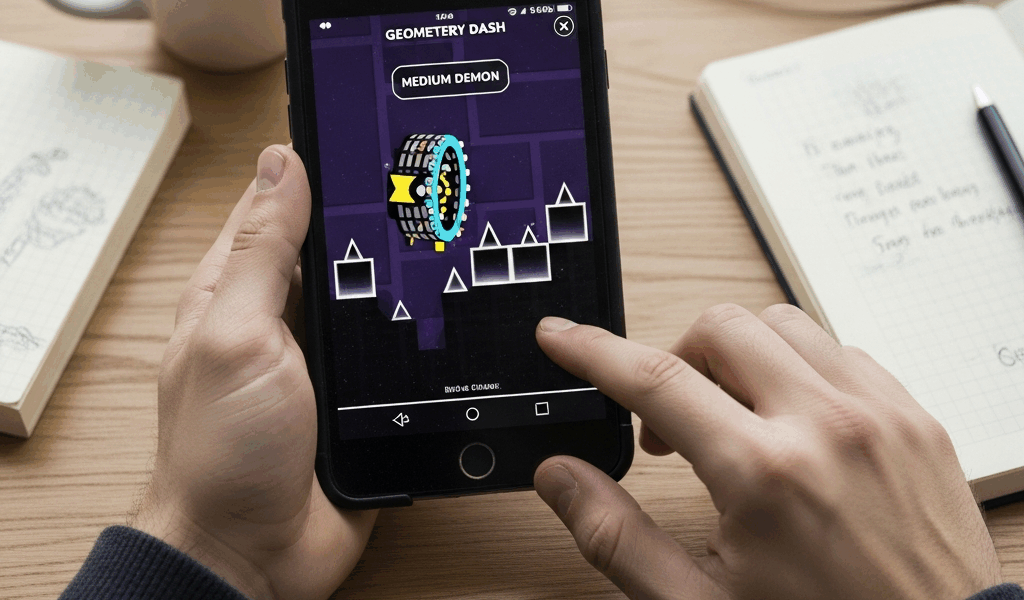 Professional photograph related to: Geometry Dash Medium Demon Progression — 15 Levels to Build Your