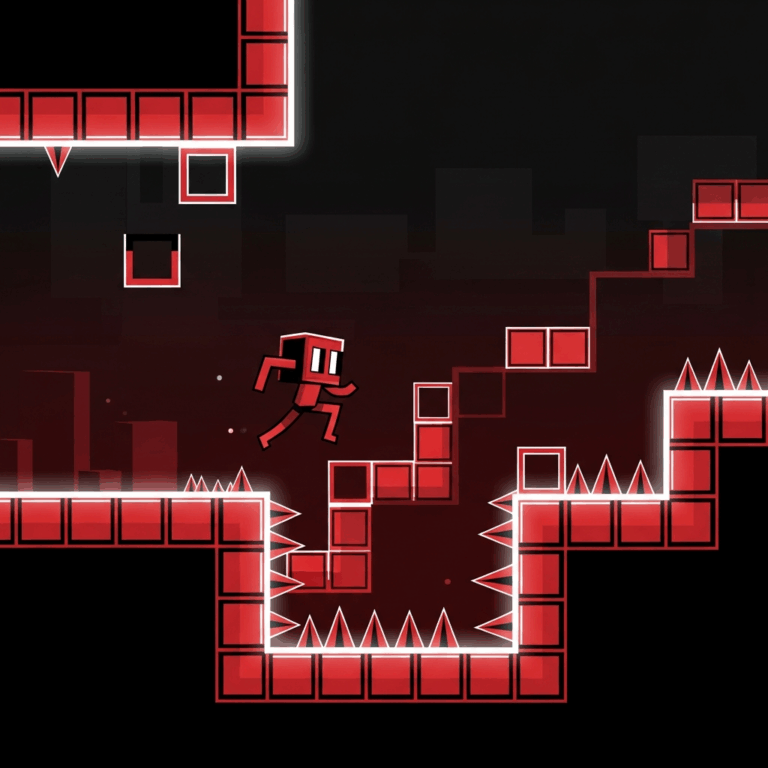 stylized retro 2d platformer game scene with red and black s 20260508 061457